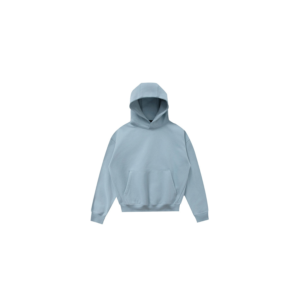 PLUS NO LOGO Vintage Simple Short Wide Hoodie