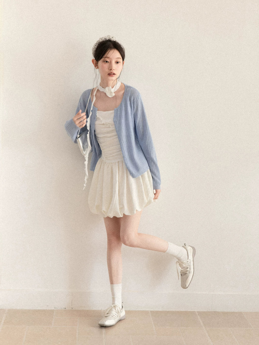 Cantonstory Gentle Long-sleeved Wool Knitted Cardigan