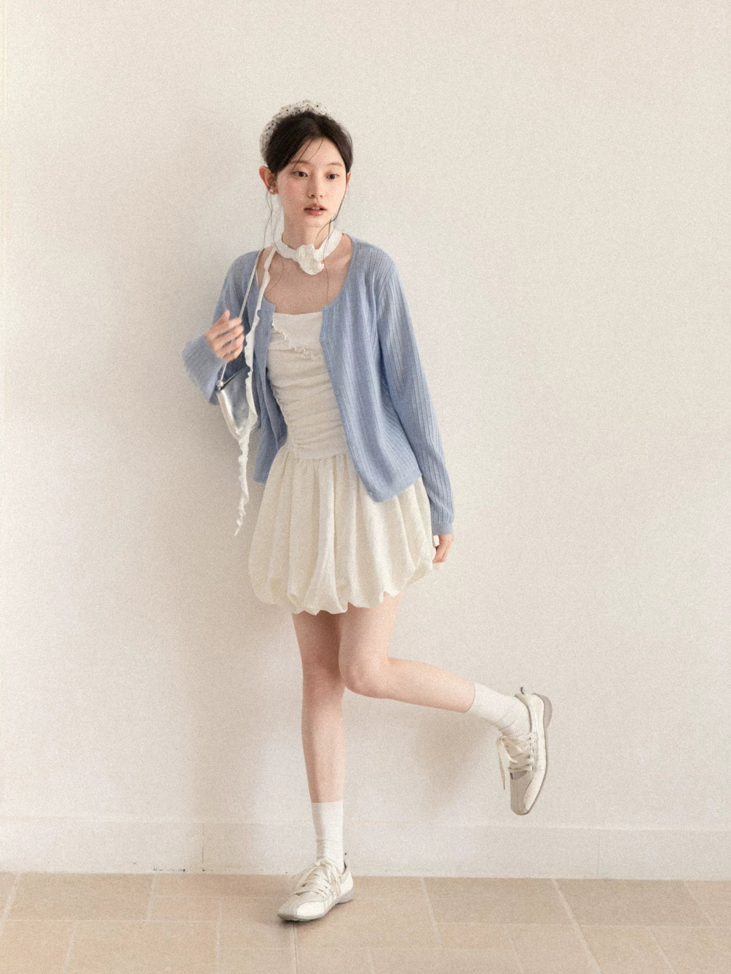Cantonstory Gentle Long-sleeved Wool Knitted Cardigan