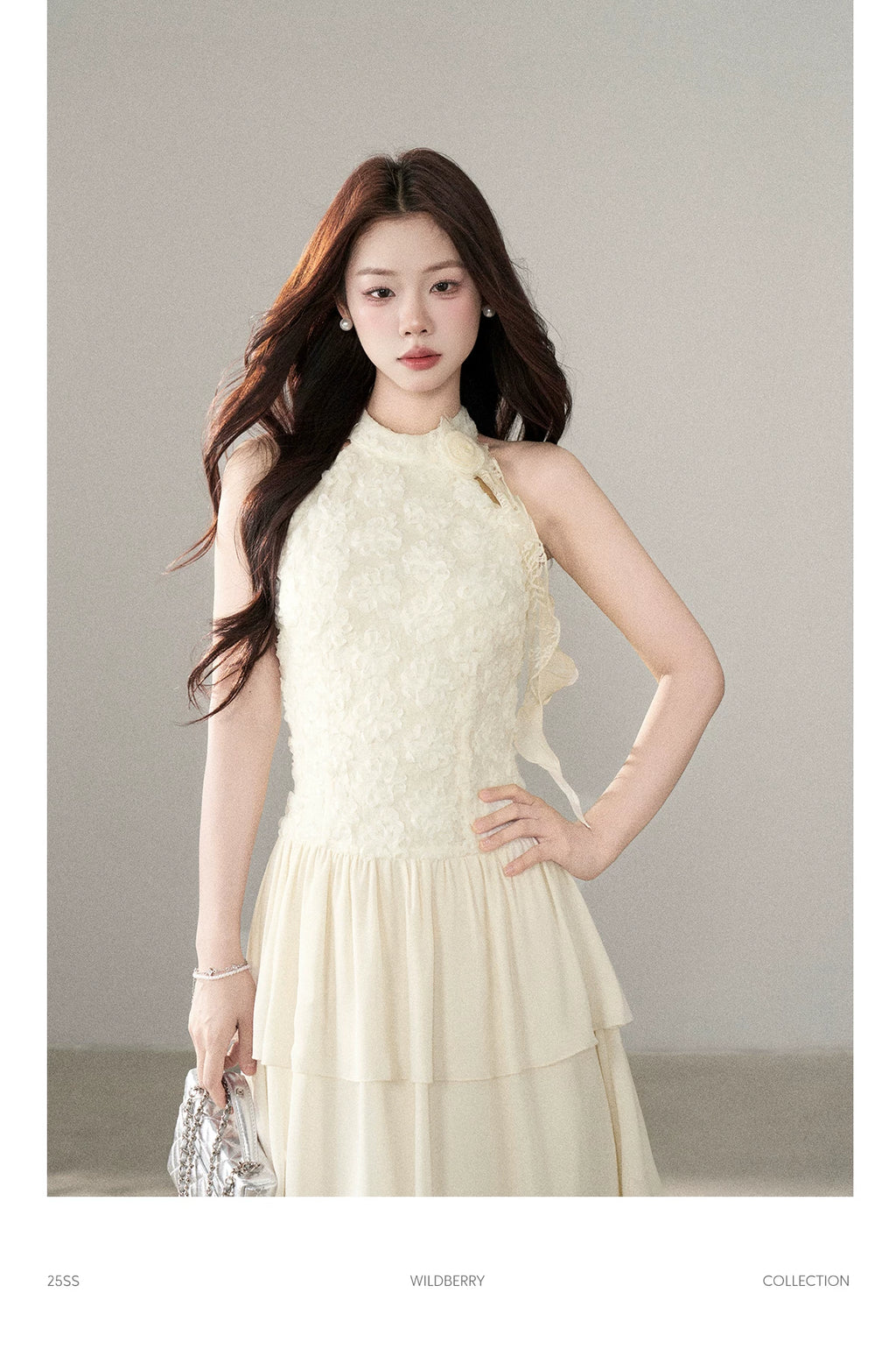 Wildberry Neck Waist Temperament Dress