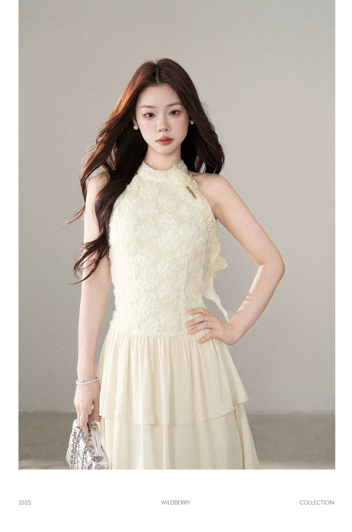 Wildberry Neck Waist Temperament Dress