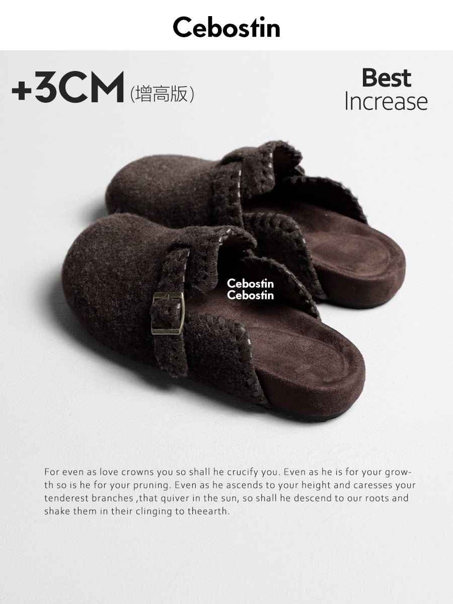 Cebostin Increases Height and Wears Lazy People with One Foot on Muller Shoes