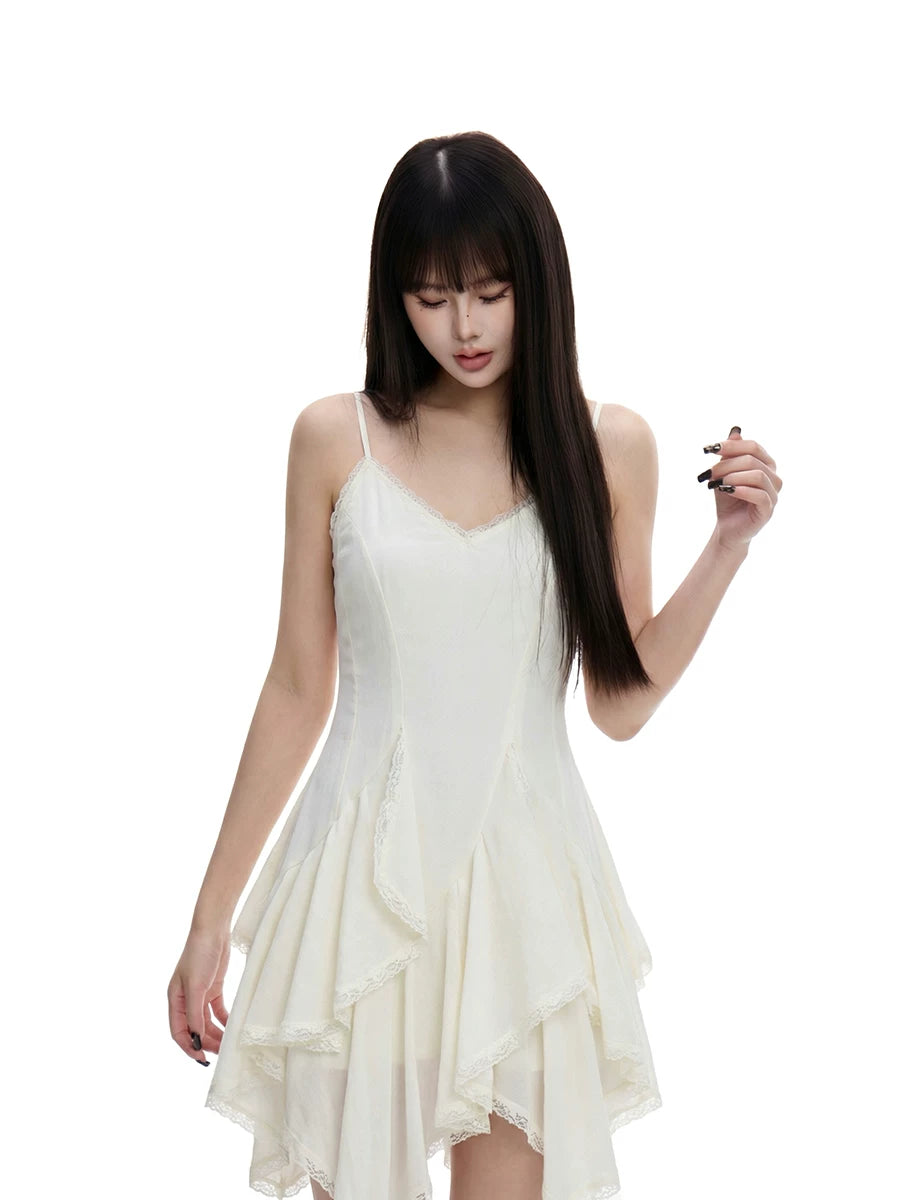 WITHMIN Tulle Lace Suspender Dress