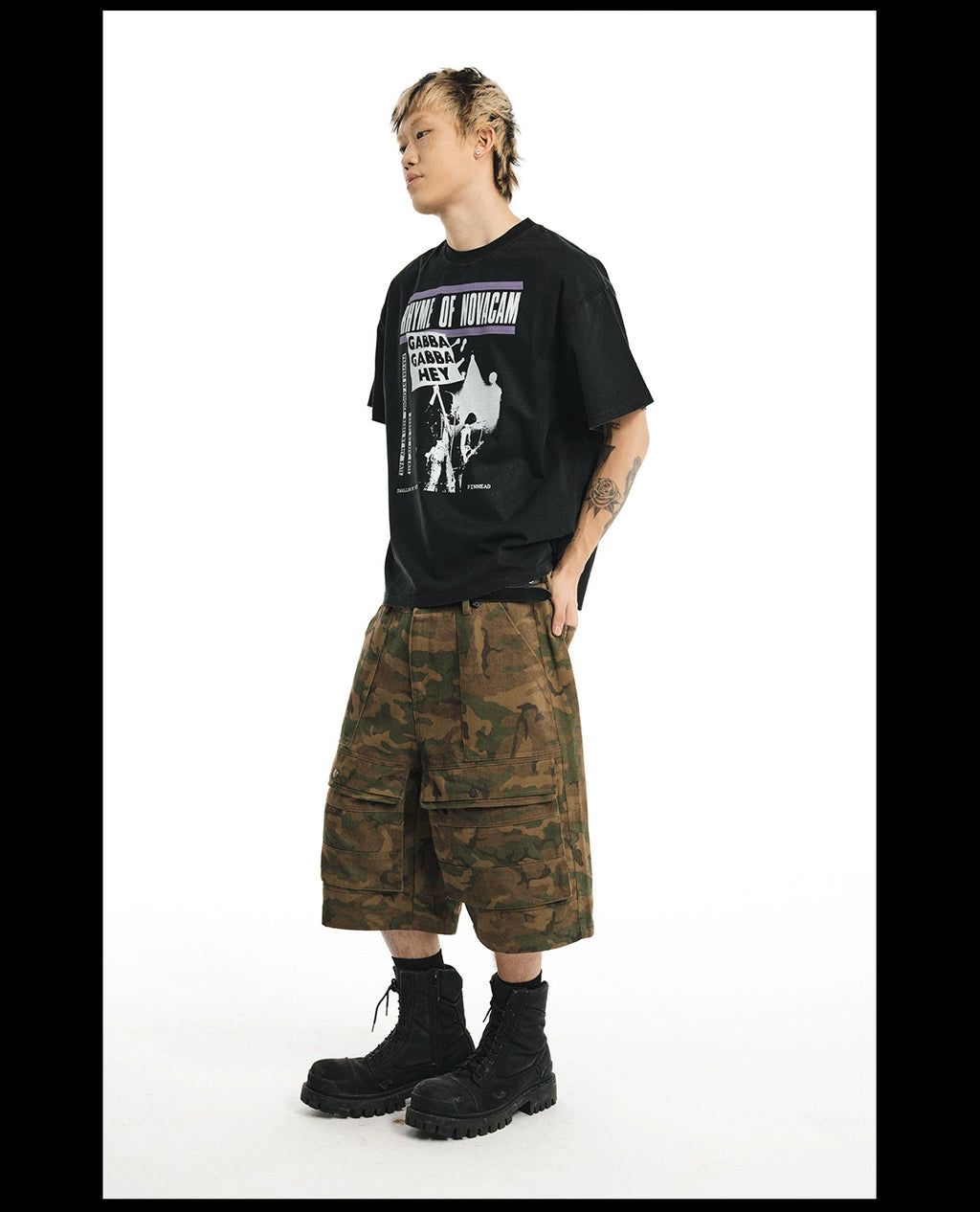 NOVACAM vintage reverse stitch Tee