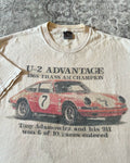 Wang Youbing Retro Racing Print Versatile Tee