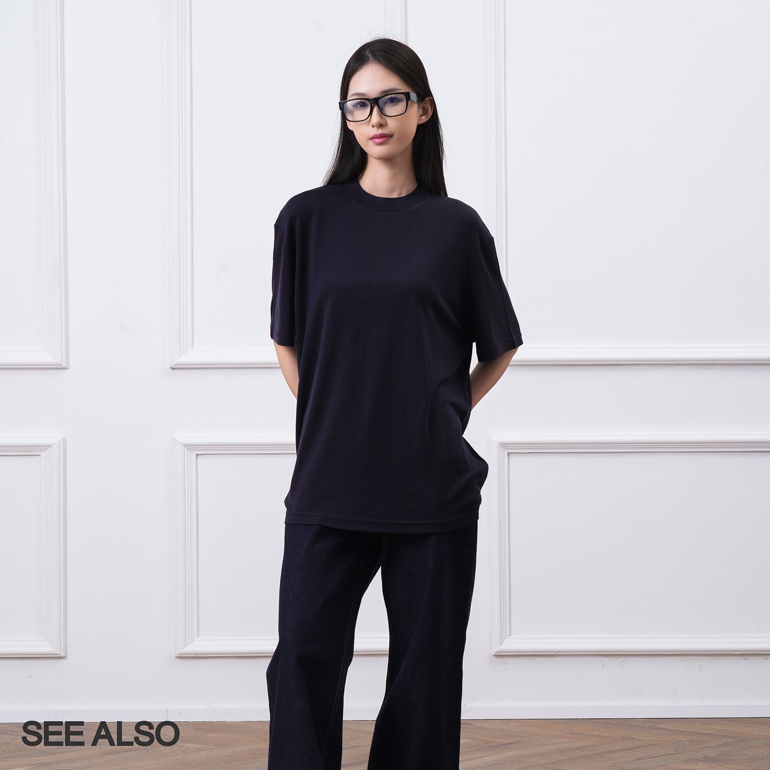 SEE ALSO "Tencel Worsted Wool" Slack Comfortable Soft Waxy Slightly Wide Short Sleeve SA006