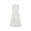 KANO Polo Collar Gentle Waist Long Skirt