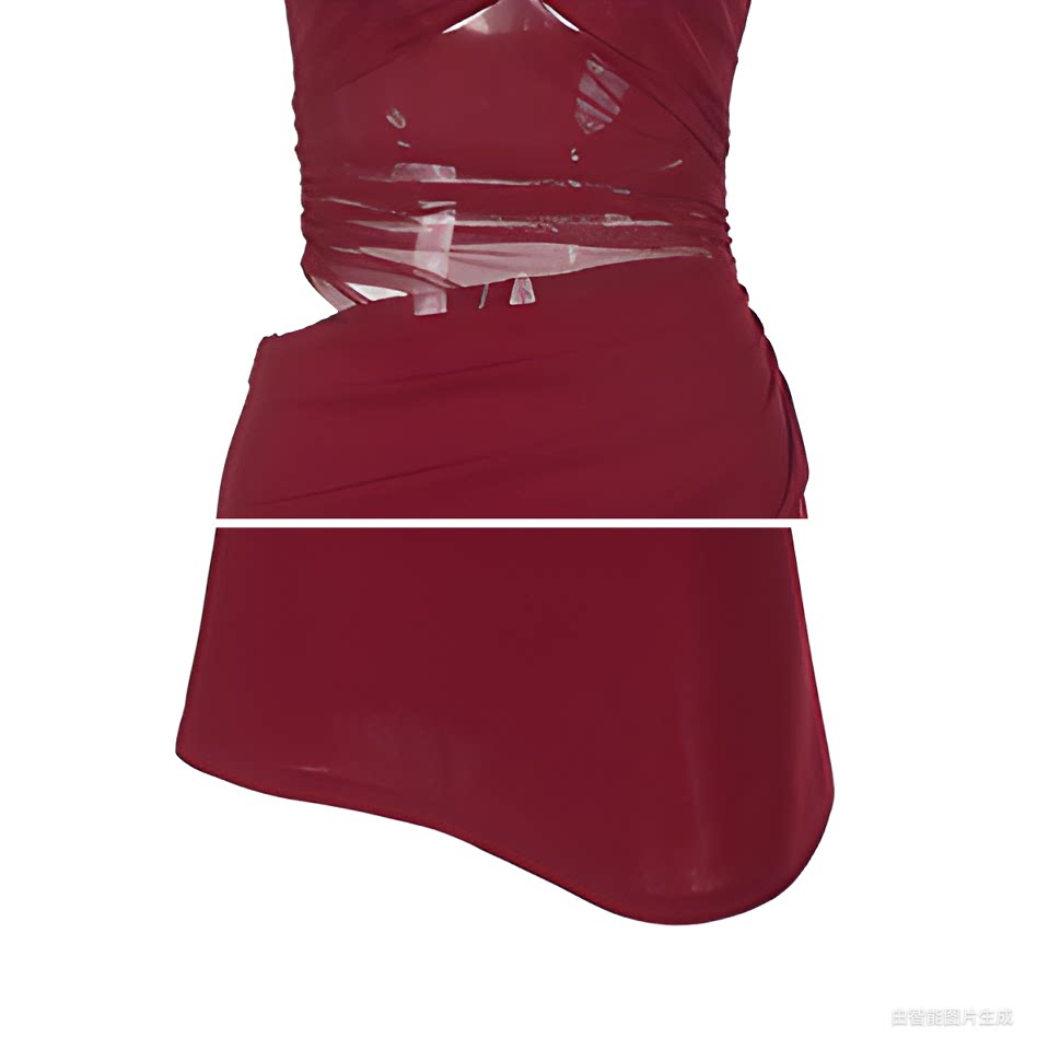 Instunning Neck Slim Dress