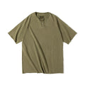 Maden Vintage Made Old Henry Collar Elastic Slim Tee