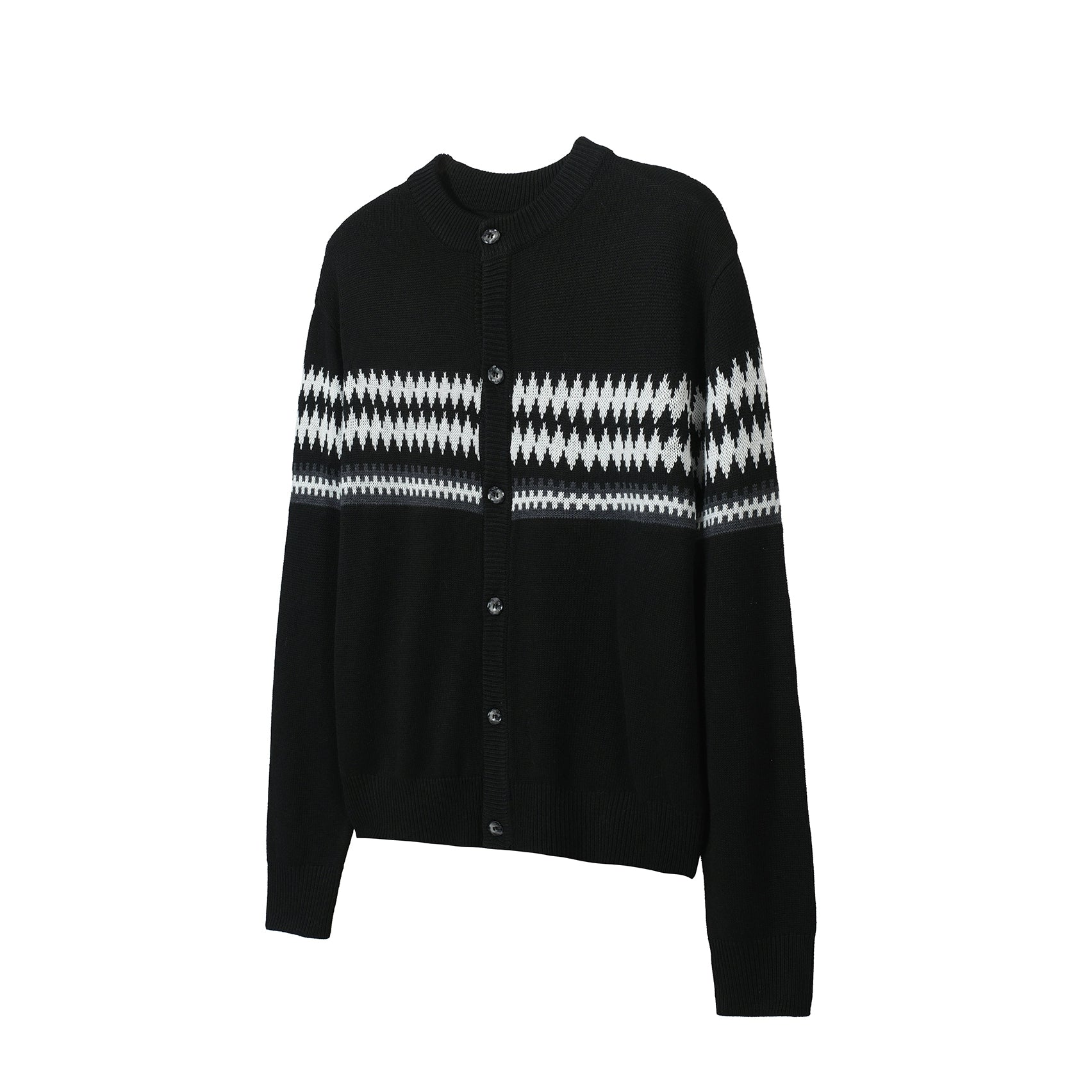 TZ Killer Jacquard Striped Versatile Loose Cardigan