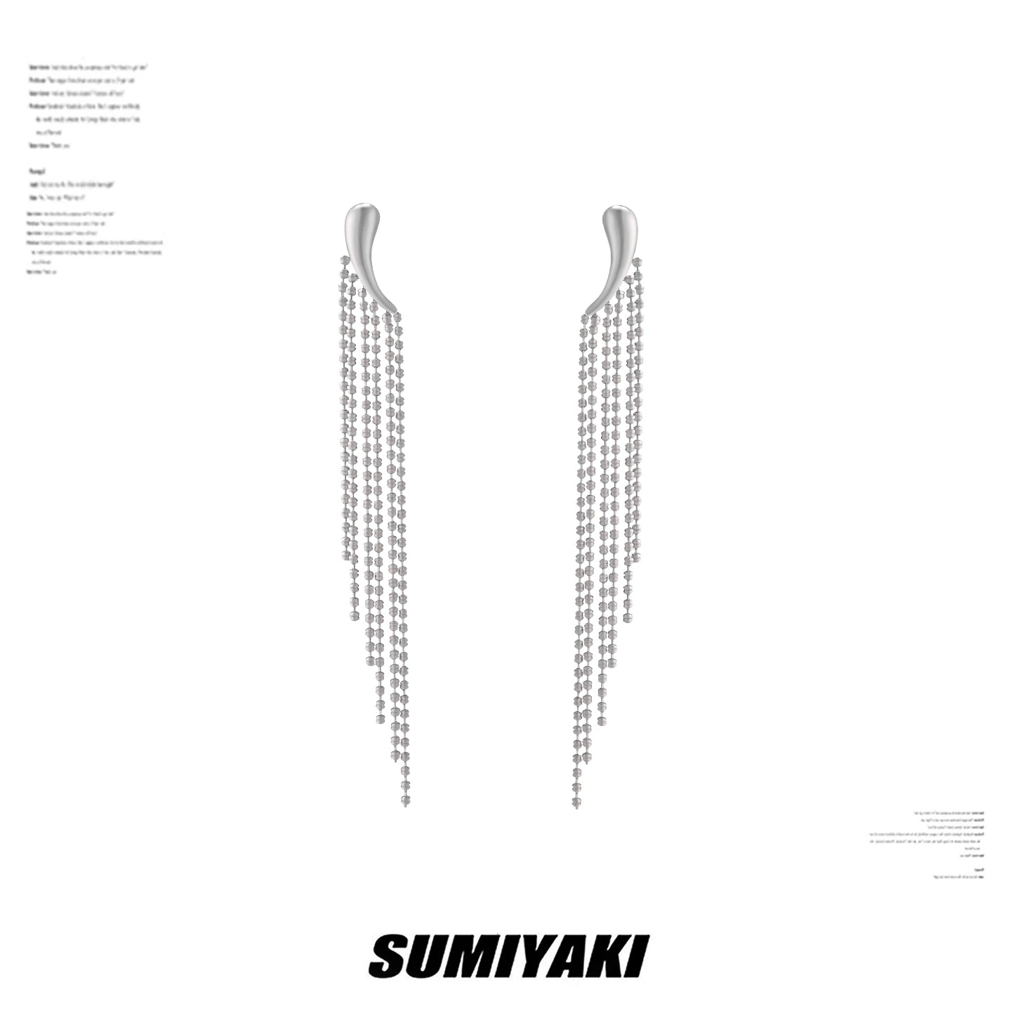 SUMIYAKI Niche High-end Fringed Earrings