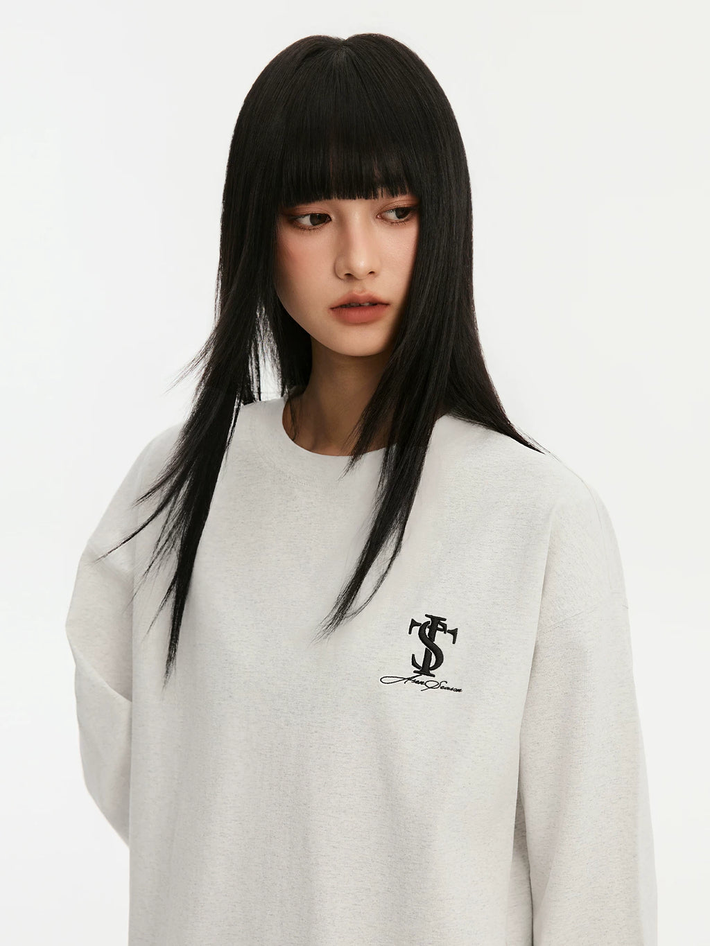 STK Hip Hop Embroidery LOGO Casual Long Sleeve