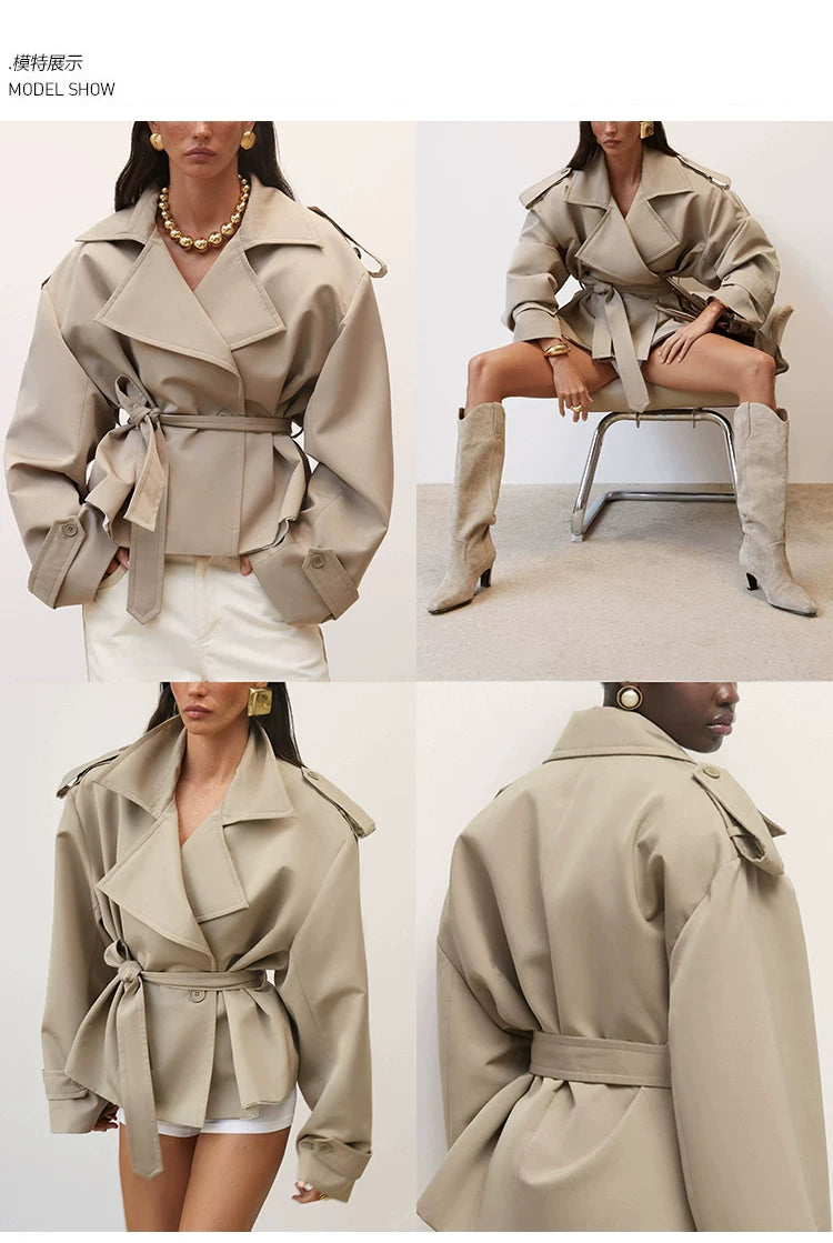 VanessaLab Strap-down Trench Coat