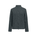 FUNKYFUN Twist Double Pit Strip Zipper Knitted Sweater Jacket