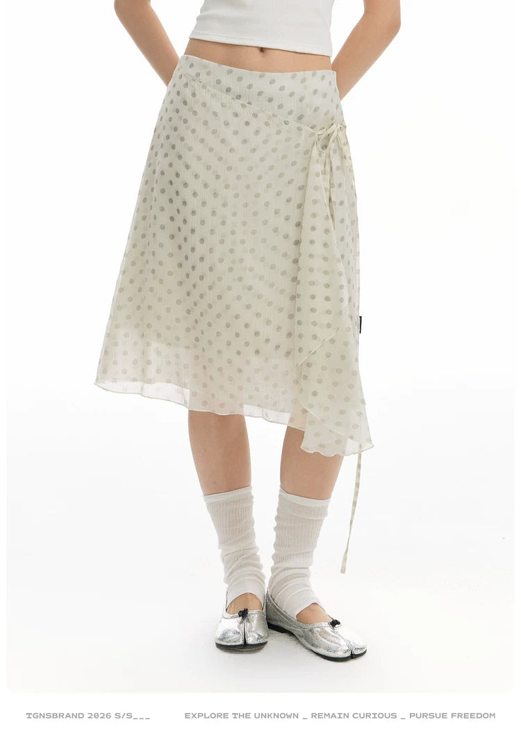 TGNS Strap Polka Dot Skirt