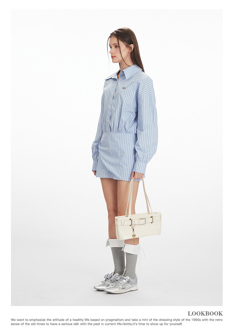 Nariele Waist Striped Onesie