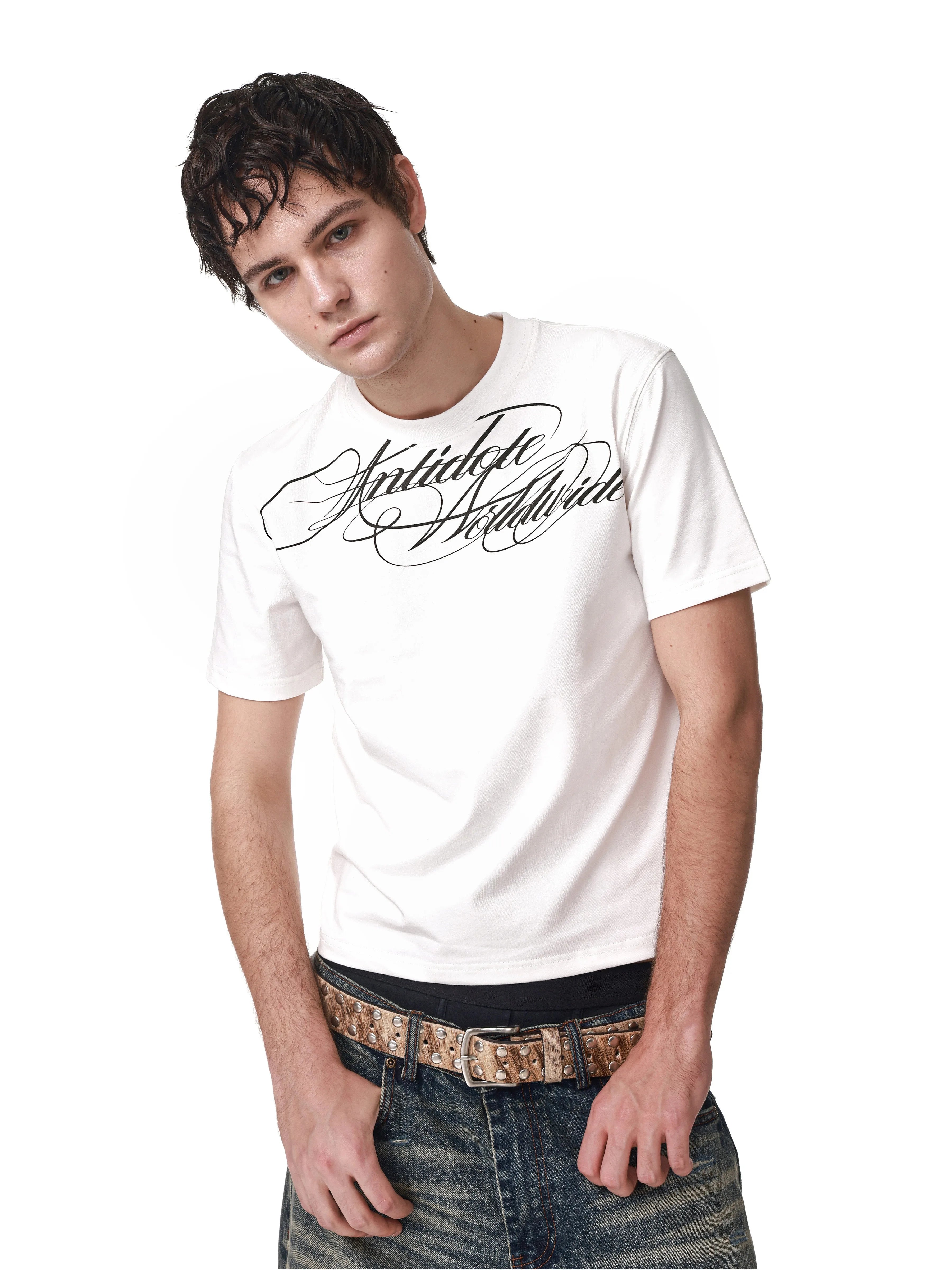 ANTIDOTE Print Front Shoulder Tee