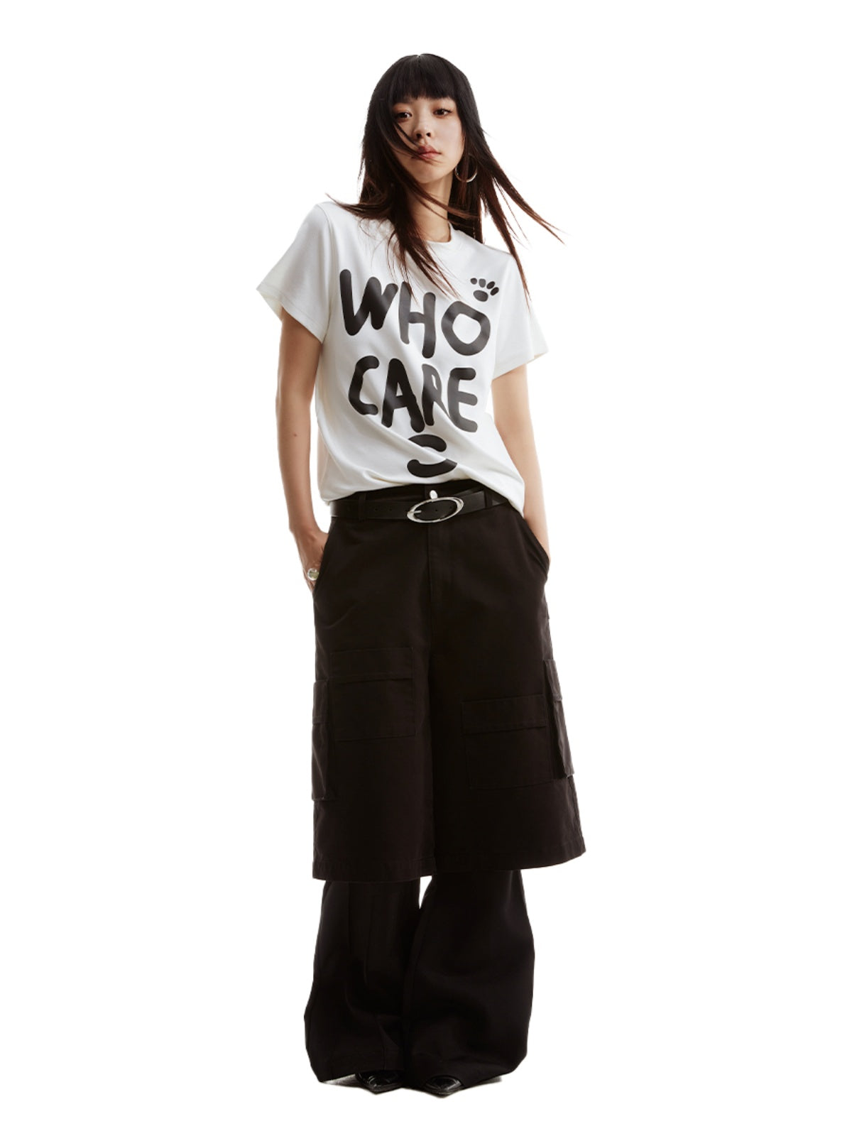 FUNKYFUN Alphabet Hand-drawn Font Printed Tee
