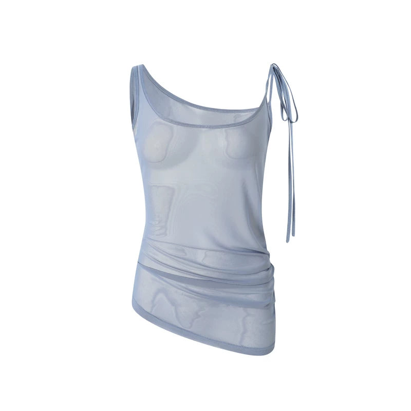 TGNS Mesh Stacking Front Shoulder Slim Tee