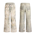 DND4DES Retro Lace Straight Jeans