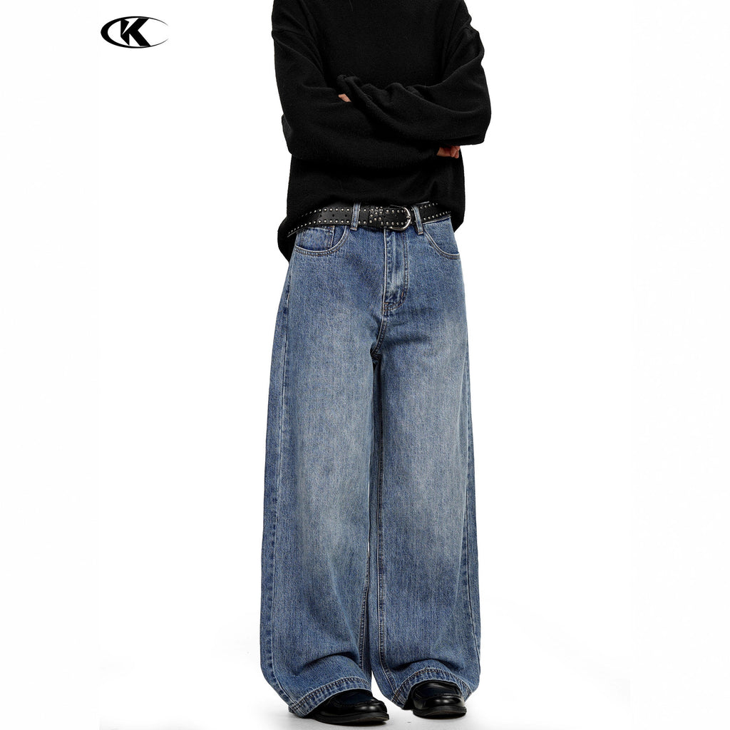 11KN Retro Straight Loose Wide Leg Jeans