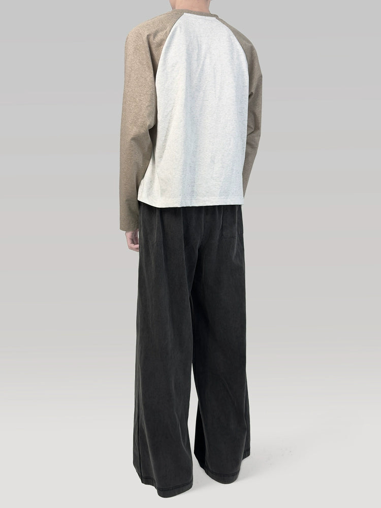 PLUS NO LOGO Loose Wide-leg Casual Trousers
