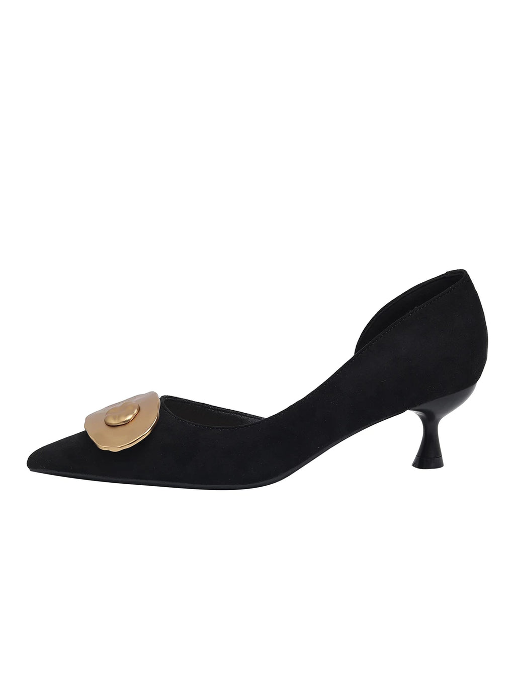 CHRNDXEE Retro Pointed Head Shallow Mouth High Heels