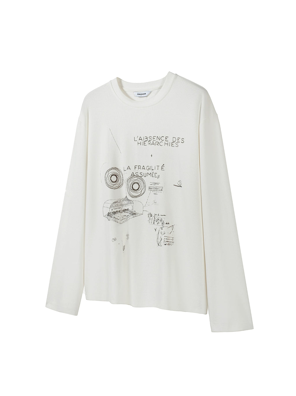 TZ Killer Loose Versatile Star Track Print Long Sleeve
