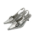Mooreyu Pointed Belt Buckle Heels