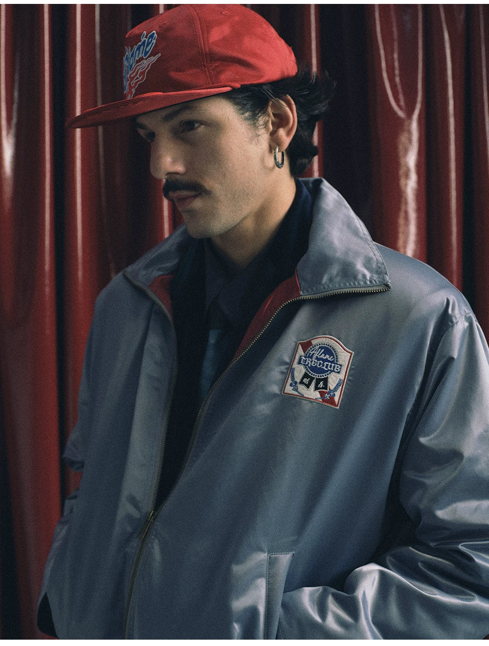 TREclub Premium Sense Glossy Embroidered Patch Jacket