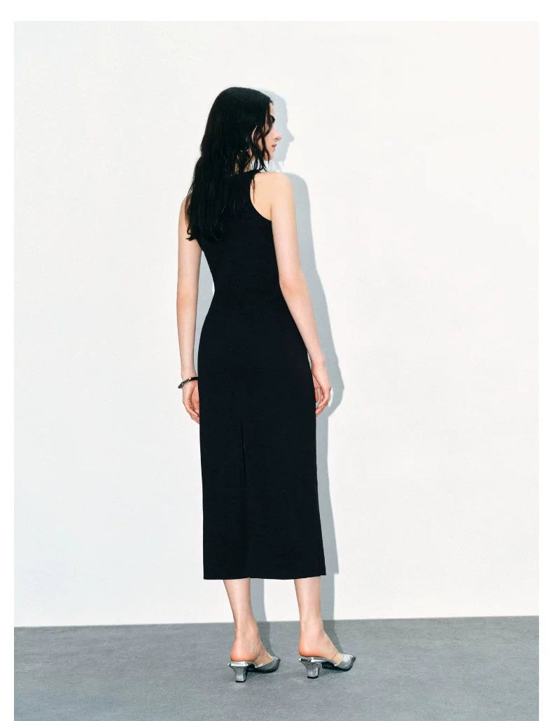 URBAN REVIVO Minimalist Back Slim Sleeveless Dress