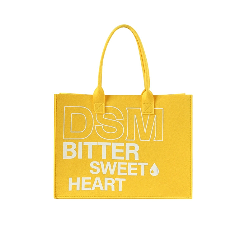 DONSMOKE Felt Temperament Hand Bag