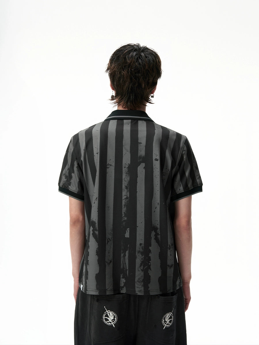 SGW Bar Flag Digital Printing Front Shoulder TEE