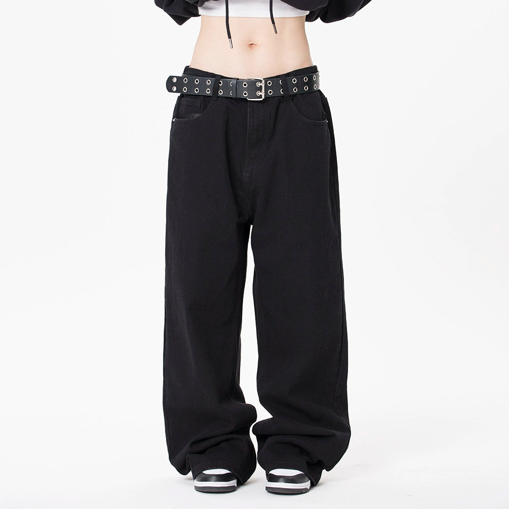 MMBBT Vintage Loose Drape Straight Jeans