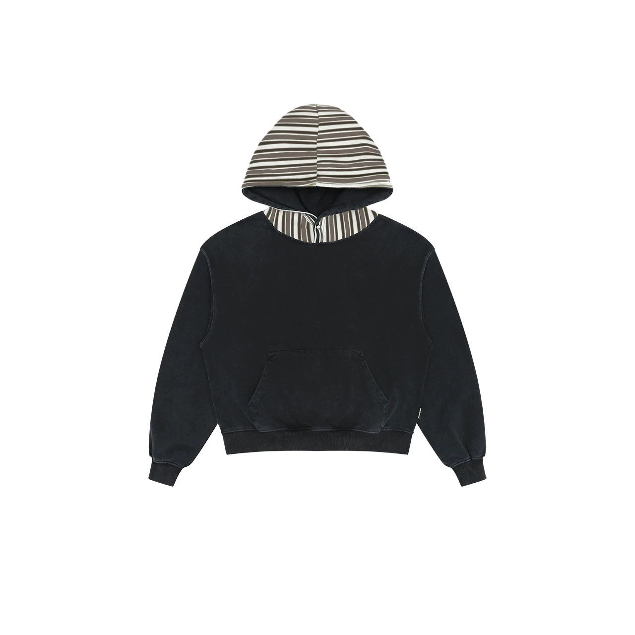 MMBBT Versatile Striped Pullover Hooded Sweater