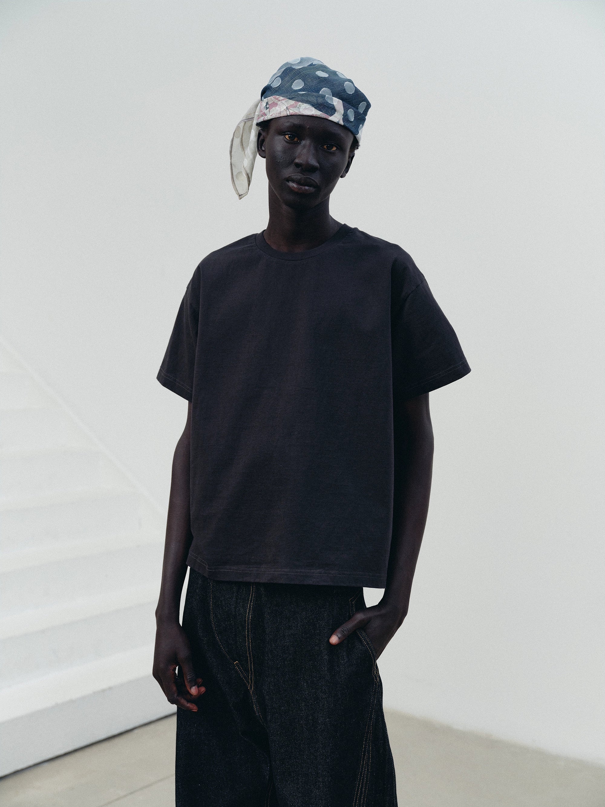 NOT UGLY Solid Color Basic Short Wide Tee