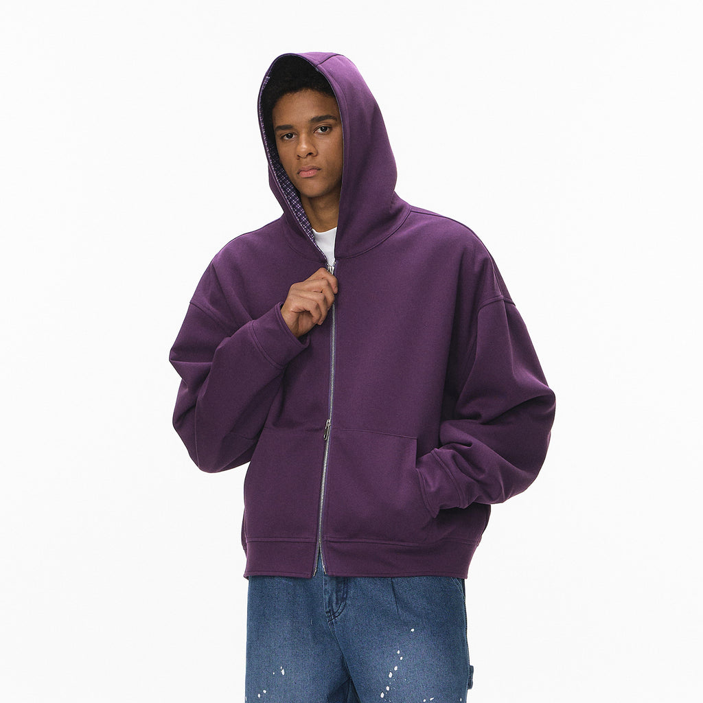 Inflation Checked Two-tone Casual Jacket