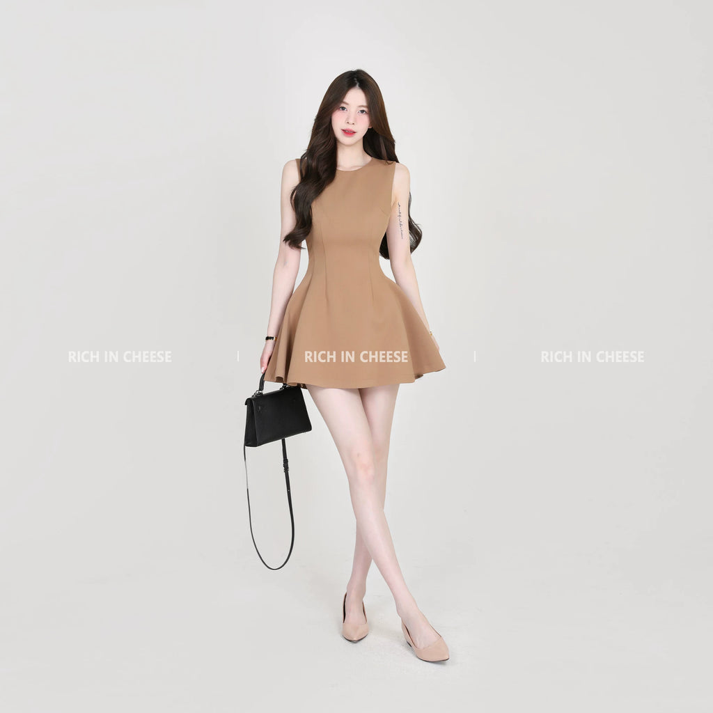 RICH IN CHEESE Temperament Waist Suit Waist Dress