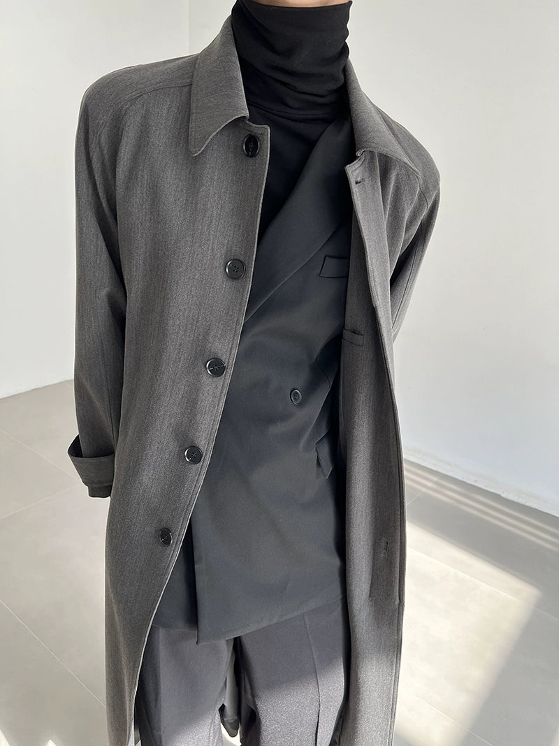 COLN Casual Versatile Long Trench Coat