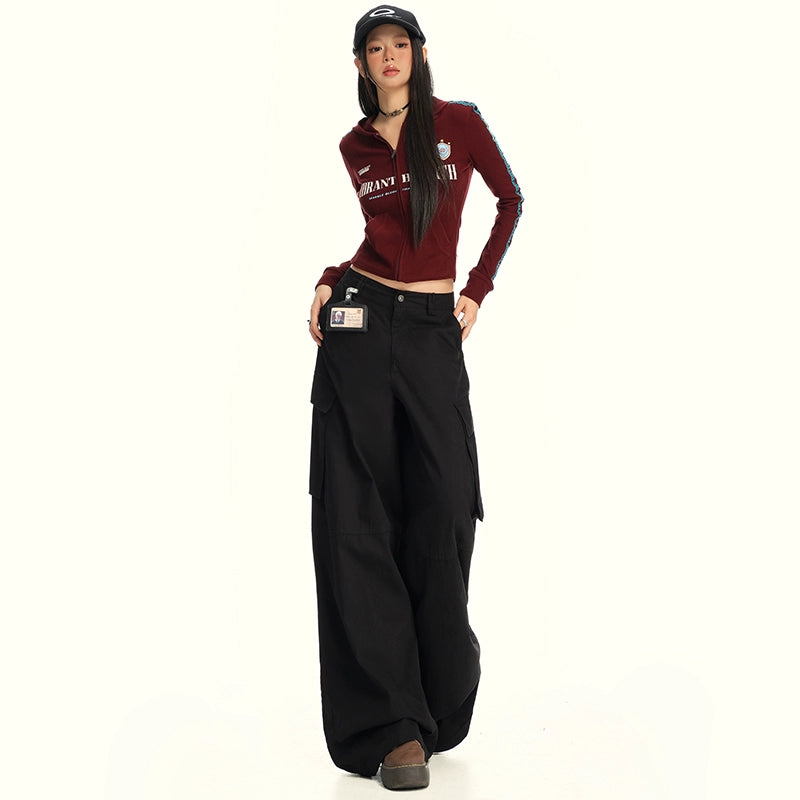 KPSR Lazy High Waist Loose Wide Leg Pants