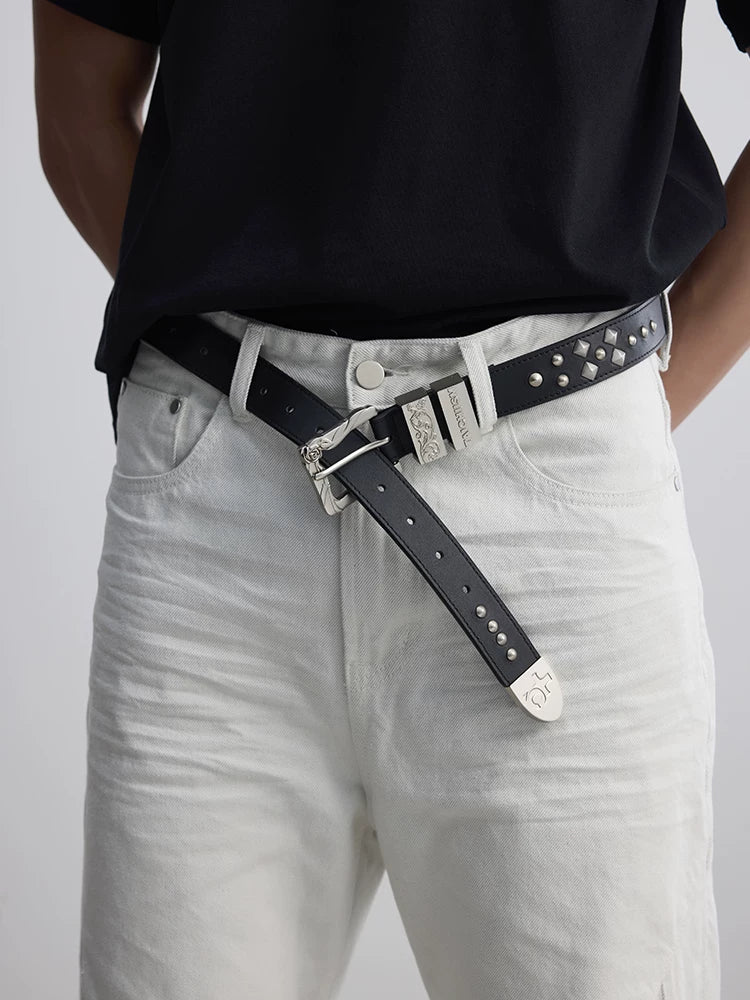TAICHIISM First Layer Cowhide Rivet Belt