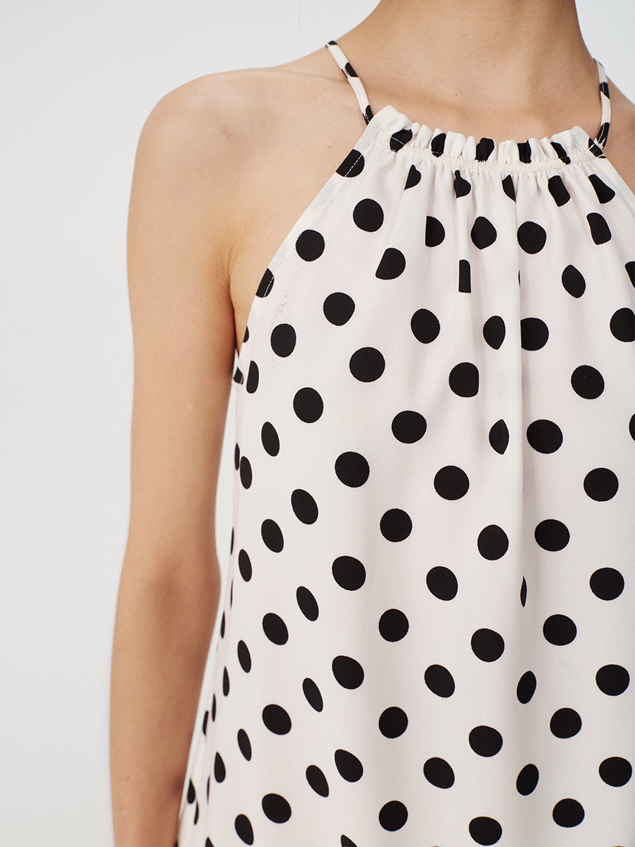 JCAESAR Polka Dot Sling Vest