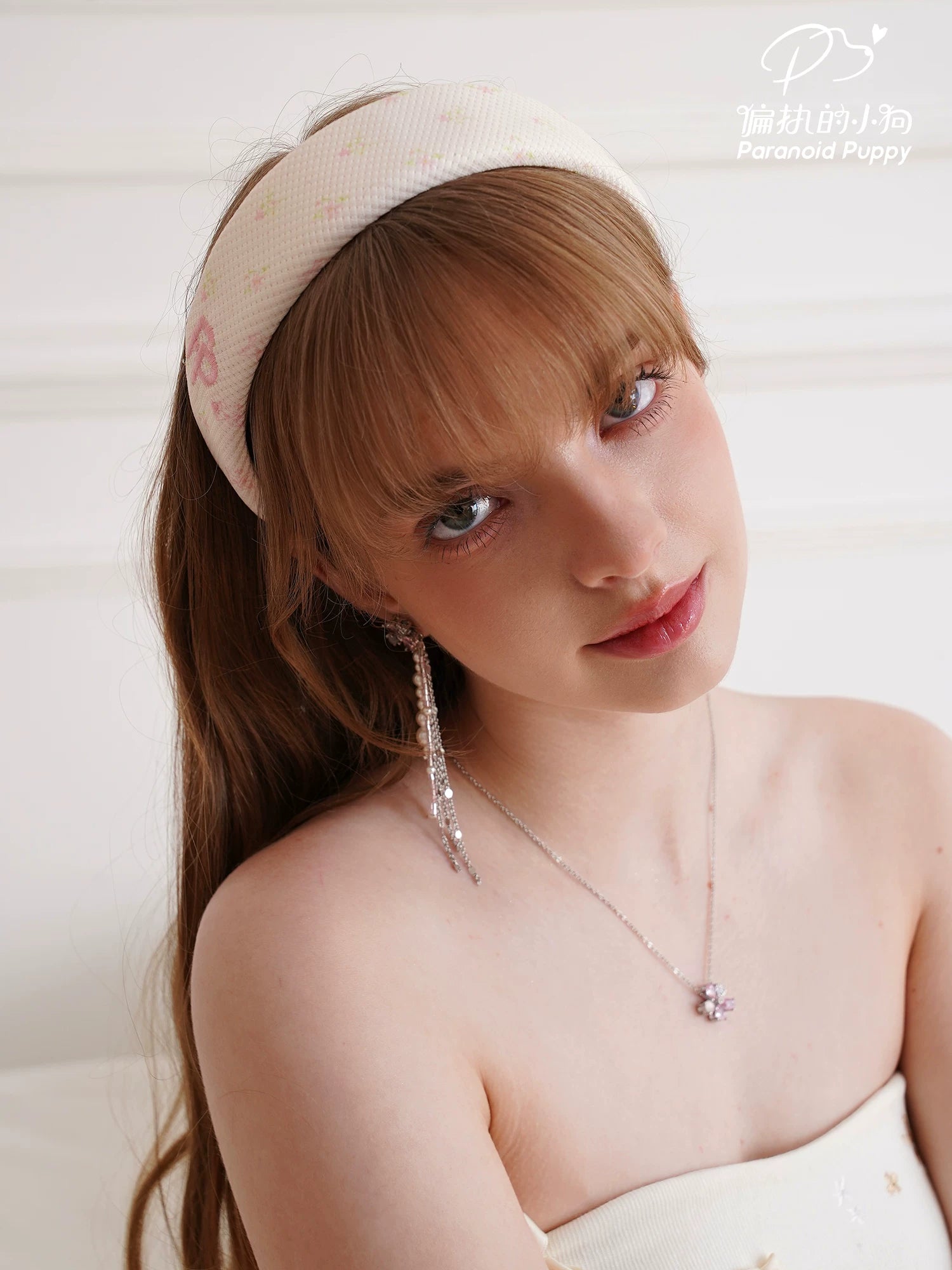 PP Jewelry, Waffle Checked Floral Headband