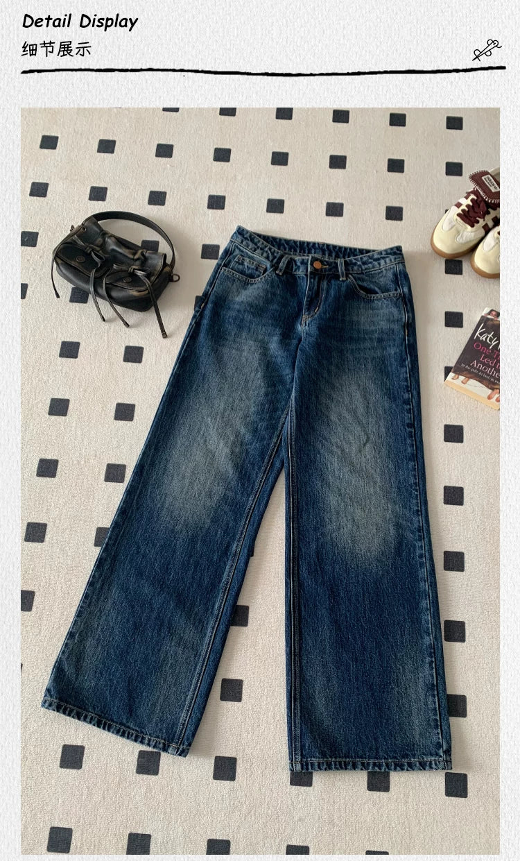 Popchee Vintage Skinny Wide Leg Jeans
