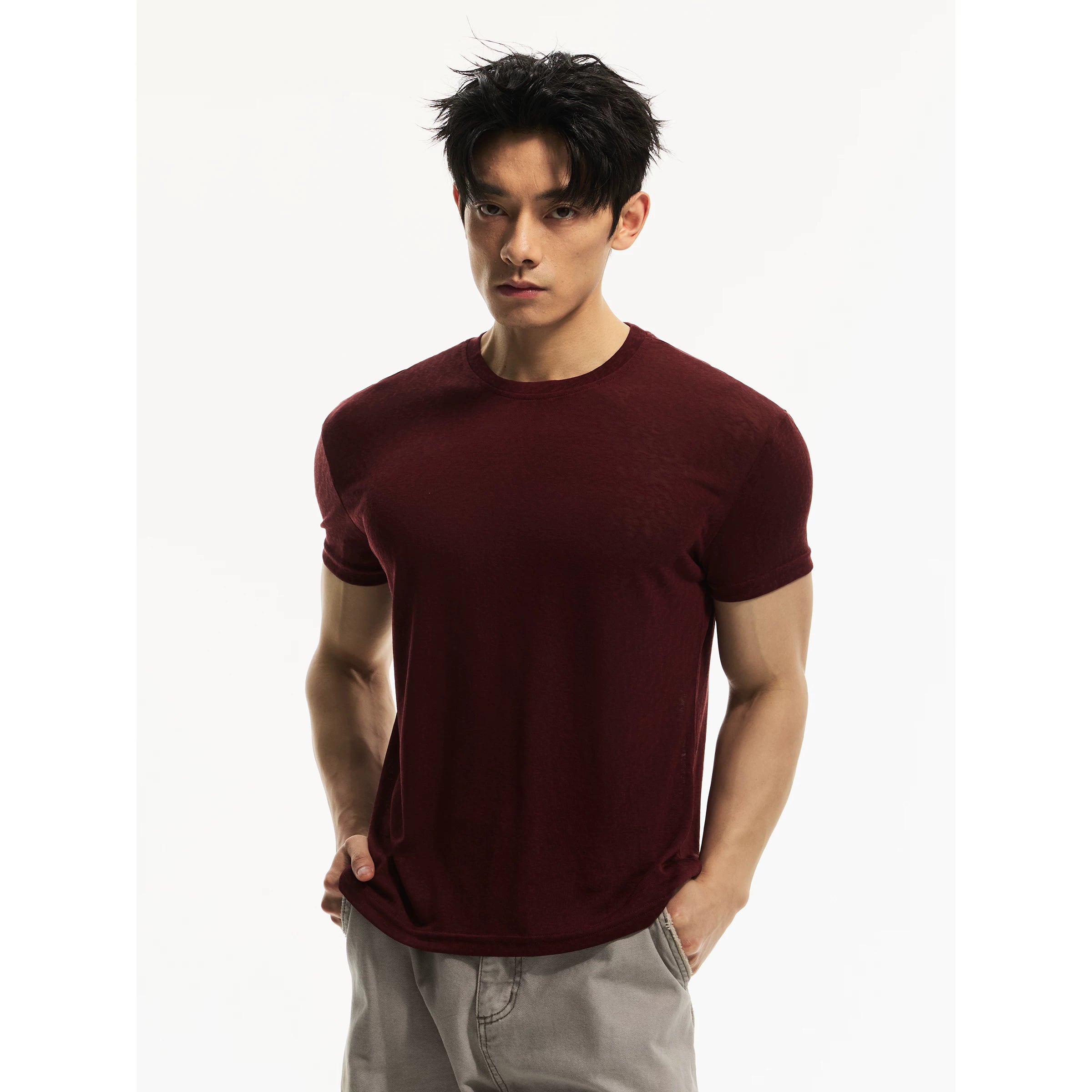 DAY NY Cool and Light Front Shoulder Casual Tee