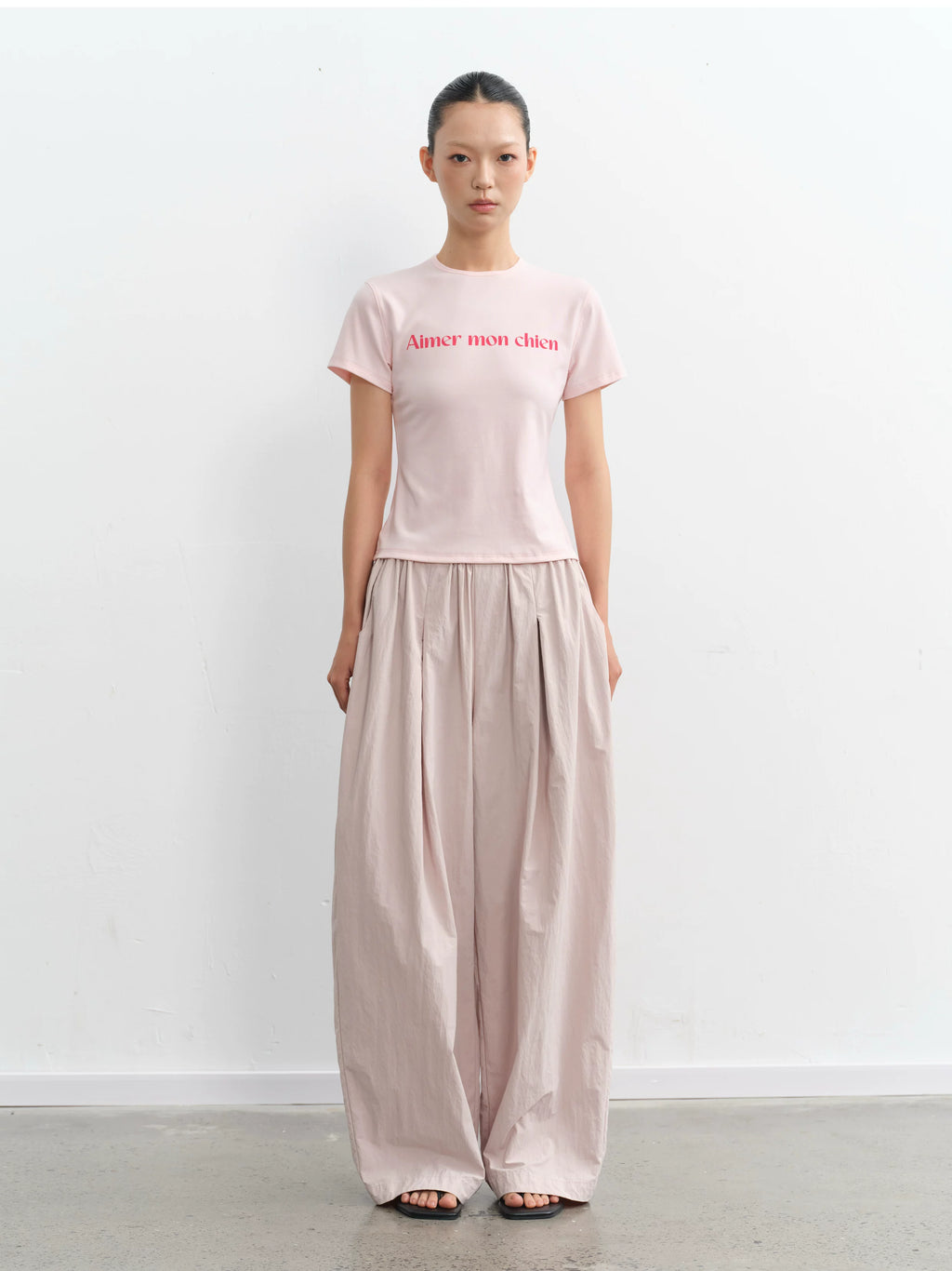 LINY LIBERTY Slim Fit and Thin Front Shoulder Tee