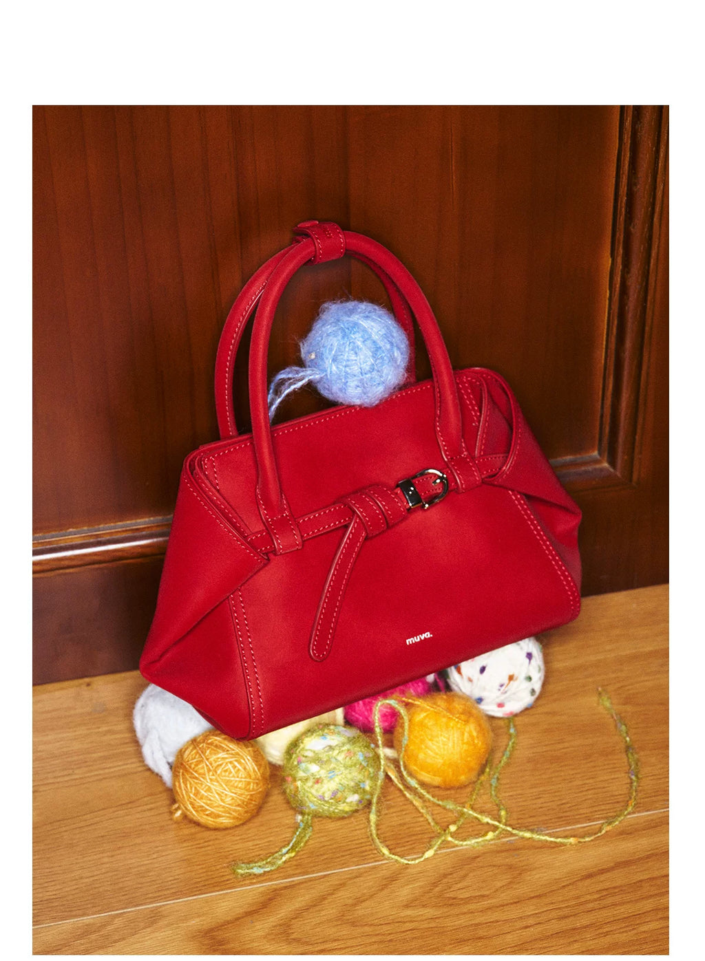 MUVA Vintage Premium Folding Ears Crossbody Handbag