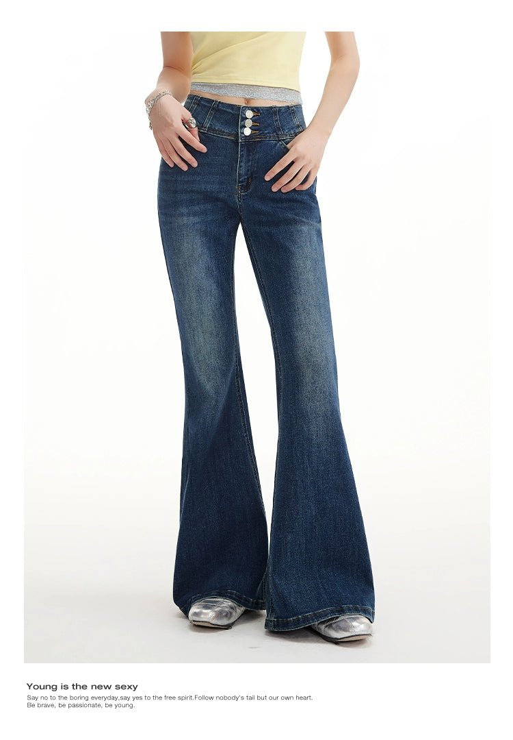 UNIFREE High-waisted Fashion Mop Jeans