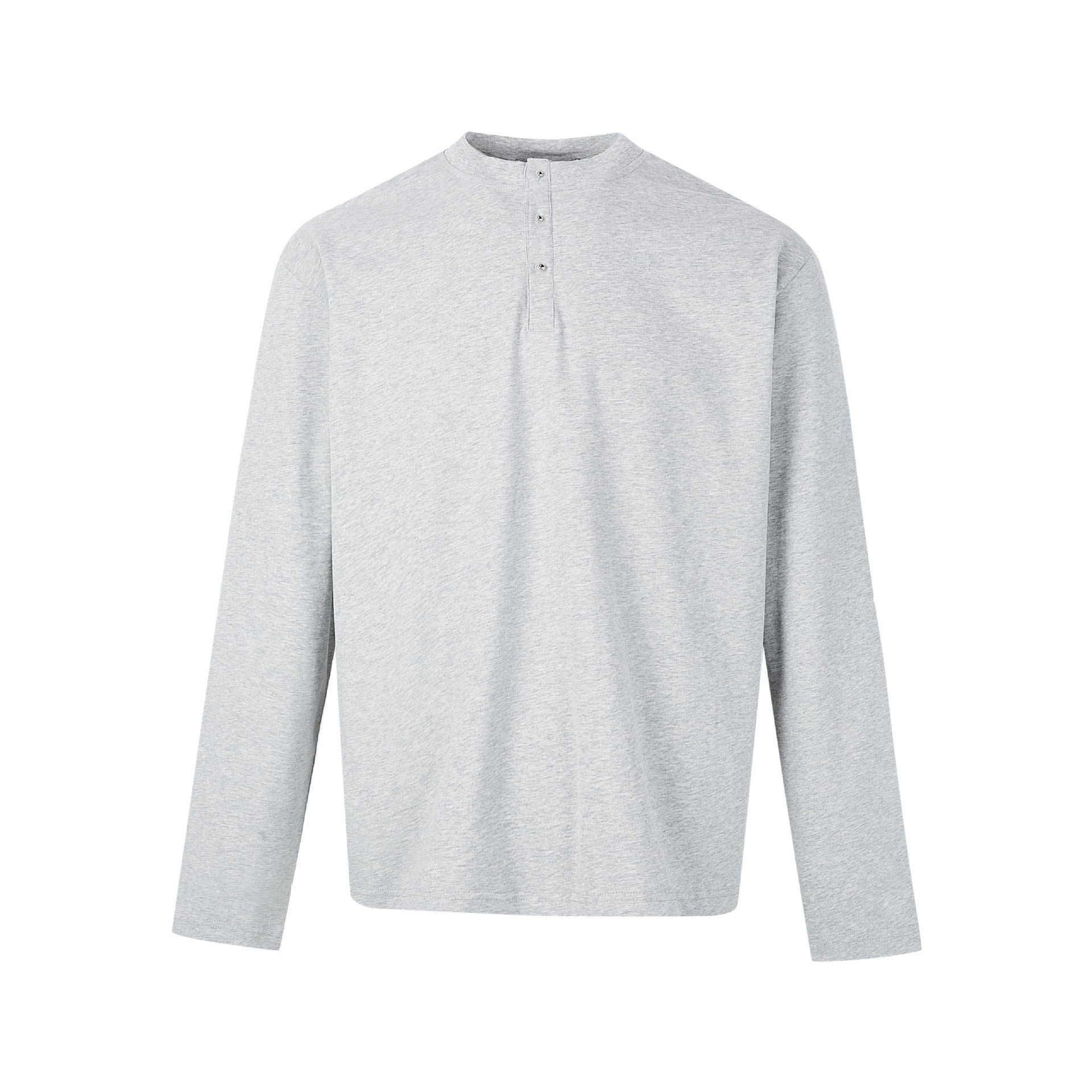 MADEEXTREME 100% Cotton Quiet Luxury Light Velvet Loose Crew Neck Long Sleeve Tee