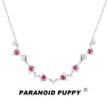 PARANOID PUPPY Floyd Heavy Industries Red Love 925 Sterling Silver Necklace